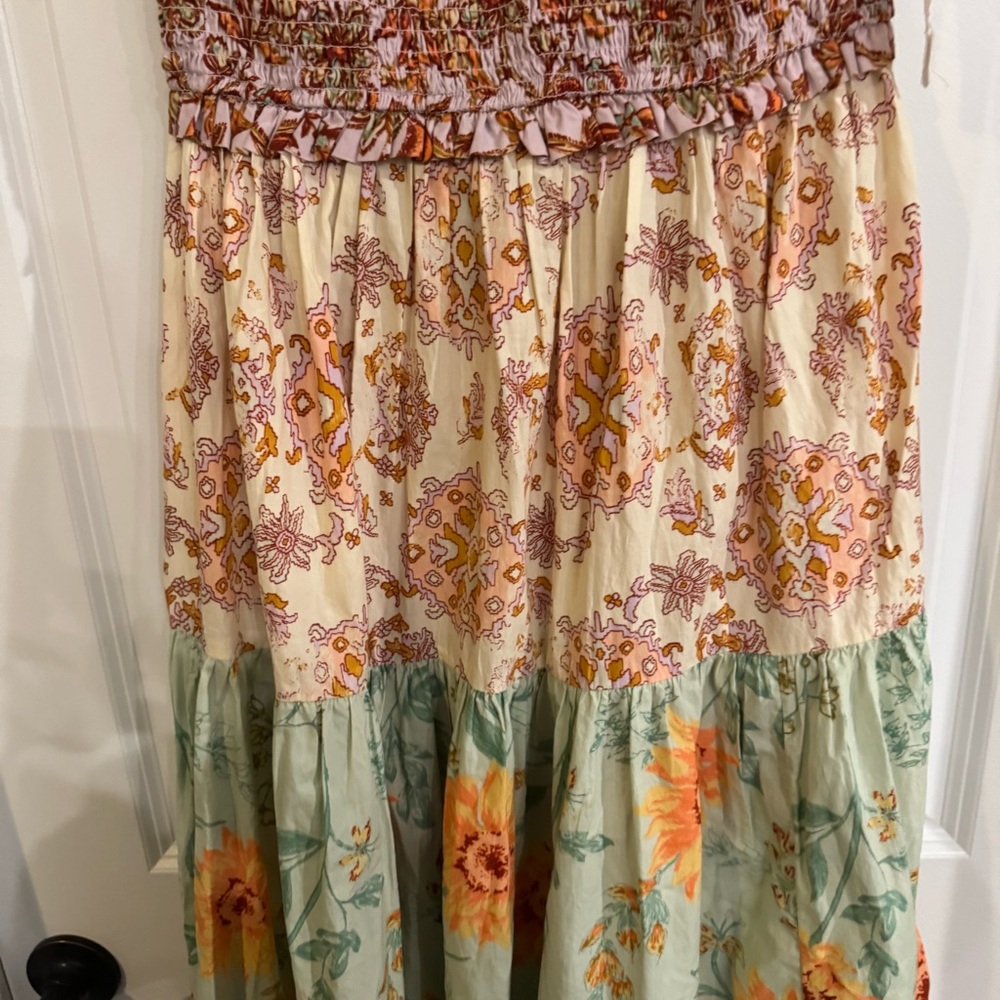 Free People Bluebell Maxi In Lilac Combo Tiered Dress - Picture 6 of 11